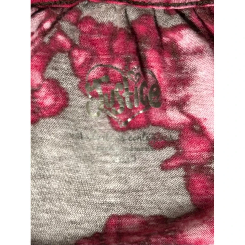 Justice Tie Dye Beaded Poncho Crop Top Girls Size 8 10 - Picture 3 of 5